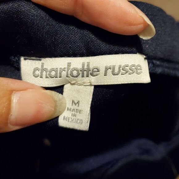 Charlotte Russe Dark Blue Tube Dress - Picture 2 of 5